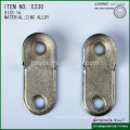 high quality fasten zinc alloy wardrobe oval pipe support